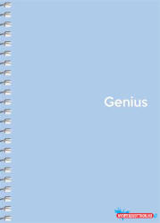 Shkolyaryk Publishing House Spirálfüzet, A6, kockás, 80 lap, PP borító, SHKOLYARYK "Genius Pastel", vegyes (COR_SB806805K)