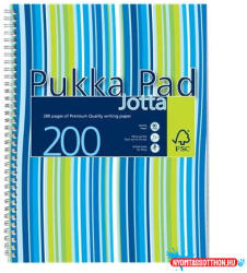 Pukka Pad Spirálfüzet, A4+, vonalas, 100 lap, PUKKA PAD "Stripe Jotta (COR_PUPJP018)