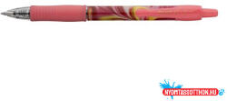 Pilot Zseléstoll, 0, 32 mm, nyomógombos, rózsaszín tolltest, PILOT "G-2 Flow", kék (COR_PG27FLP)