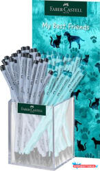 Faber-Castell Grafitceruza display, HB, háromszögletű, FABER-CASTELL "Dogs & Cats", vegyes minta (COR_TFC111534)