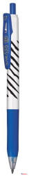 Zebra Zseléstoll, 0, 33 mm, nyomógombos, csíkos test, ZEBRA "Sarasa Clip", kék (COR_TZ48292)