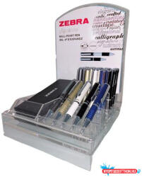 Zebra Golyóstoll display, 0, 24 mm, teleszkópos, ZEBRA "SL-F1", kék (TZ01943) - nyomtassotthon