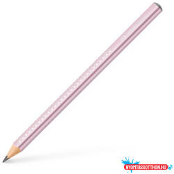 Faber-Castell Grafitceruza, B, háromszögletű, FABER-CASTELL "Sparkle Jumbo", metál rózsaszín (TFC111661) - nyomtassotthon