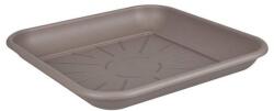 Elho Loft Urban Saucer Square 22 cm Taupe műanyag alátét