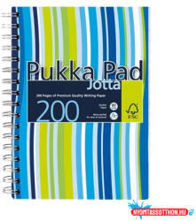 Pukka Pad Spirálfüzet, A6, vonalas, 100 lap, PUKKA PAD "Stripe Jotta (COR_PUPJP036)