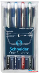 Schneider Rollertoll készlet, 0, 6 mm, "SCHNEIDER "One Business", 4 szín (COR_TSCOBK4)
