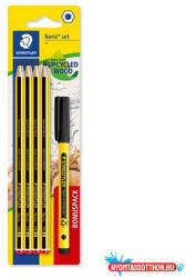 STAEDTLER Grafitceruza készlet, tűfilccel, HB, hatszögletű, STAEDTLER "Noris® 120", 8+1 db (TS120SBK8P2) - nyomtassotthon