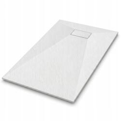 tech globe Zuhanytálca 100x80 fehér téglalap alakú vágott alacsony Smc szifon (TS-TRAY-A-100X80-WHITE)
