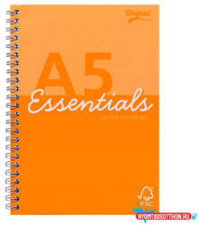 Pukka Pad Spirálfüzet, A5, vonalas, 80 lap, PUKKA PAD "Unipad Essentials Jotta", vegyes (COR_PUPUEJA5)