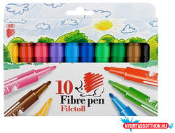 ICO Filctoll készlet, 1-3 mm, ICO "Süni", 10 különböző szín (TICSUF10V) - nyomtassotthon