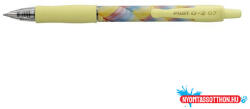 Pilot Zseléstoll, 0, 32 mm, nyomógombos, sárga tolltest, PILOT "G-2 Flow", kék (COR_PG27FLY)