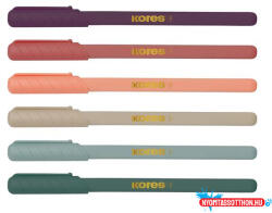 Kores Golyóstoll, 1, 0 mm, kupakos, háromszögletű, KORES "KOR-M Vintage", kék (COR_IK37067)