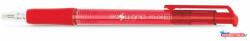 FlexOffice Golyóstoll, 0, 4 mm, nyomógombos, FLEXOFFICE "EasyGrip", piros (COR_FOGT08P)