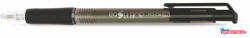 FlexOffice Golyóstoll, 0, 4 mm, nyomógombos, FLEXOFFICE "EasyGrip", fekete (COR_FOGT08FK)