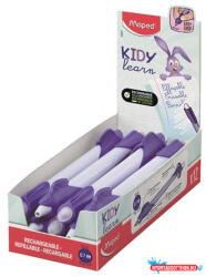 Maped Írástanuló rollertoll, 0, 7 mm, radírozható, MAPED "KIDY Learn MAGIC", nyuszi, lila, 12 db (COR_IMA229601)