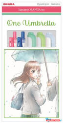 Zebra Írószer készlet, ZEBRA "Manga Set, One Umbrella", 5 darabos (TZ56531) - nyomtassotthon