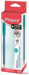 Maped Írástanuló grafitceruza, HB, háromszögletű, szilikon vég, MAPED "Kidy Learn Concentration (COR_IMA854402)