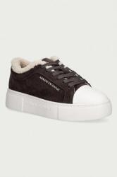 Giorgio Armani sportcipő női velúr - barna Női 40 - answear - 65 990 Ft
