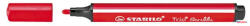STABILO Filctoll, 1, 5-2 mm, rugós hegy, STABILO "Trio Scribbi", piros (COR_TST368948)