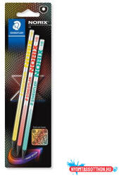 STAEDTLER Grafitceruza készlet, HB, STAEDTLER "Norix® 181", 3 különböző szín (TS181HBBK3) - nyomtassotthon