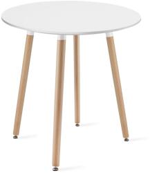  OFERTA Masa rotunda alba de dining KAMI 60x60 cm Calitate a II-a