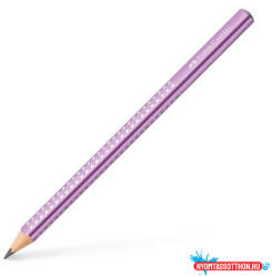 Faber-Castell Grafitceruza, B, háromszögletű, FABER-CASTELL "Sparkle Jumbo", metál lila (TFC111663) - nyomtassotthon