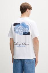 Filling Pieces t-shirt férfi pamut Citrus - fehér XXL