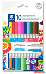 STAEDTLER Filctoll készlet, 1/3 mm, kétvégű, STAEDTLER® "3280", 20 különböző szín (TS3280C10) - nyomtassotthon