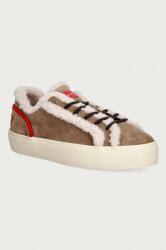Inuikii Lila Shearling Lace Up sportcipő női velúr - bézs Női 41