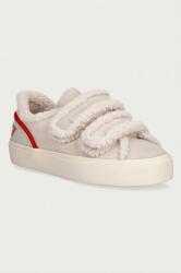 Inuikii Lila Shearling Low Velcro sportcipő női velúr - bézs Női 41
