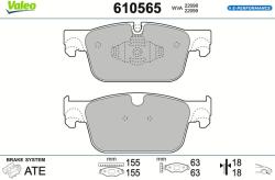 VALEO Set placute frana VALEO 610565 (610565)