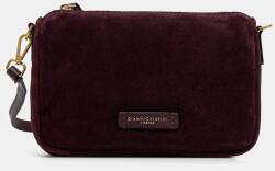 Gianni Chiarini keresztpántos táska női velúrbőr NORA POUCH - burgundia Univerzális méret