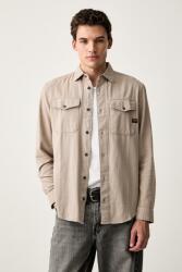 G-Star RAW férfi pamut ing Marine Slim - bézs L - answear - 30 990 Ft