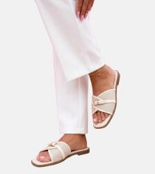 Gemre Rosalind fehér csíkos női flip-flop papucs 37-es méret (CD5303-2 WHITE)