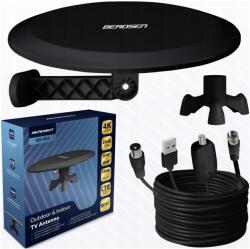 Berdsen BD-955 Beltéri/kültéri Tv antenna Ultra Hd 4K, DVB-T2, fekete (395501)