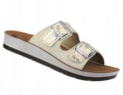  Női Flip-flop Papucs Inblu CP-63 Fehér Bőr Talpbetét Állítható Pántok Csat (CP000063.001)