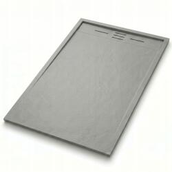tech globe Zuhanytálca 110x90 szürke téglalap alakú vágott alacsony Smc szifon (TS-TRAY-B-110X90-GREY)
