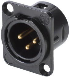 Neutrik Conector XLR Gold Male montaj