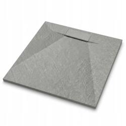 tech globe Zuhanytálca 70x70 szürke szögletes vágott alacsony Smc szifon (TS-TRAY-C-70X70-GREY)