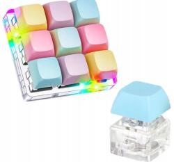 Zgeer Fidget Clicker kulcstartó Led háttérvilágítással - 9 kattintható gomb (Brelok Fidget Clicker z Podświetleniem LED)