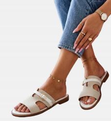 Gemre Fehér Elegáns Női Papucs Tabitha Kivágásokkal 37-es méret (CE0535-2 WHITE)
