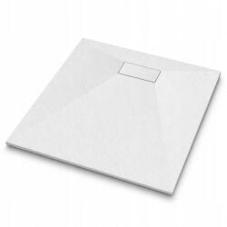 tech globe Zuhanytálca 70x70 fehér szögletes vágott alacsony Smc szifon (TS-TRAY-A-70X70-WHITE)