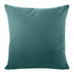 Takoy Bársony díszpárnahuzat 45x45 cm türkiz finom strukturált mintával MILO