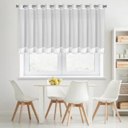 Takoy Ringlis fehér sifon függöny fodorral 400x80 cm - LUISA