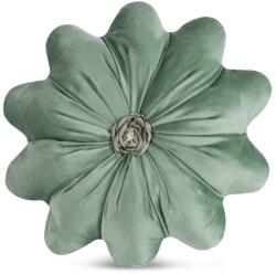 Takoy Pernă în formă de floare cu diametru de 40 cm din catifea salvie verde FLORES 5