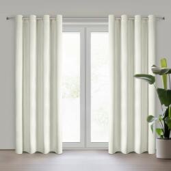 Takoy Bársony sötétítő függöny krémszínű-arany fényes mintával 135x250 cm arany ringlivel - BETHY