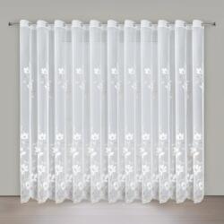 Takoy Ringlis függöny fehér-barna SANDI Peru típusú anyagból hímzéssel 350x250 cm - SANDI