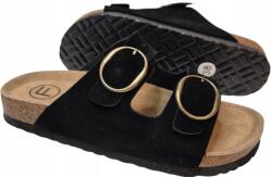 Filippo DK7061/26 fekete flip-flop papucs parafa talppal velúrbőr 37-es (DK7061/26 BK)