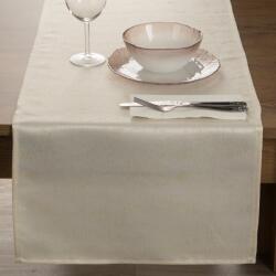 Takoy Asztali futó krémszínű 40x180 cm SPARKLE arany cérnával steppelve