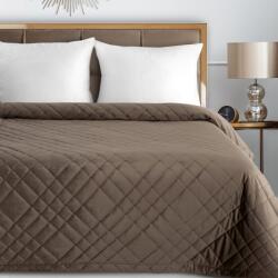 Takoy Steppelt bársony ágytakaró barna 200x220 cm geometriai mintával RIA 6 - VULCANO kollekció